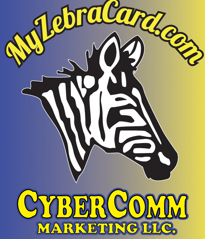 My Zebra Card is a digital business csrd from CyberComm Marketing, LLC, and is